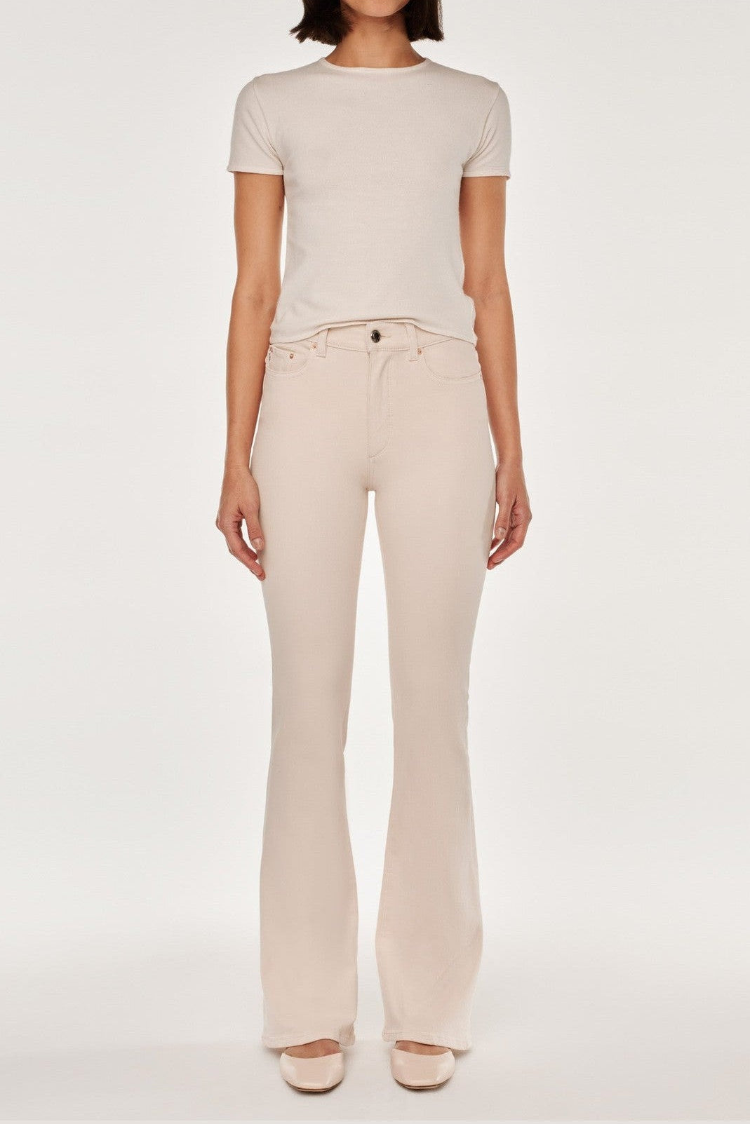 Bridget Boot High Rise Instasculpt 33" Jeans - Flax