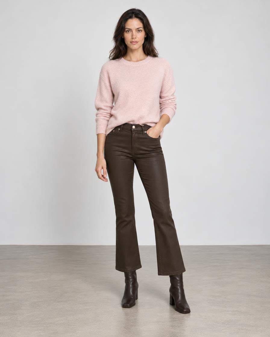 DL1961 Bridget Boot Crop - Chocolate Coated