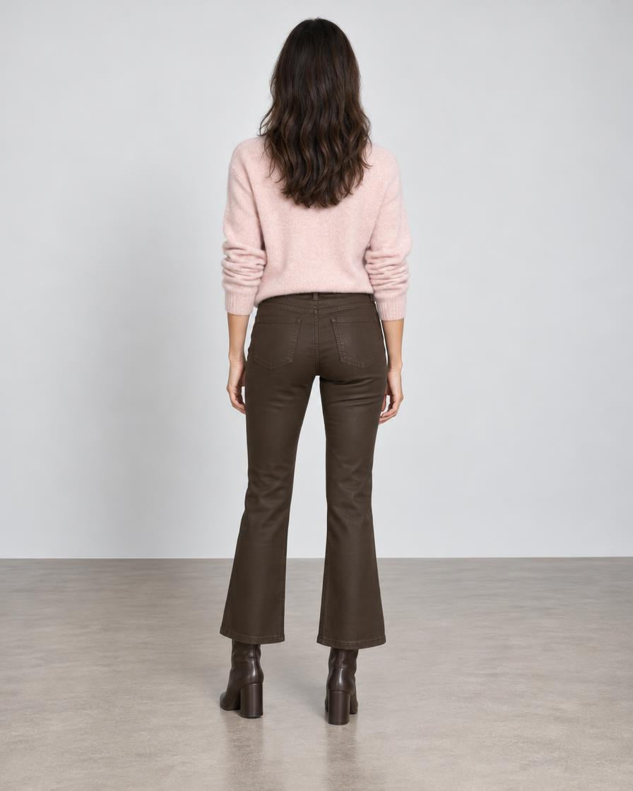 DL1961 Bridget Boot Crop - Chocolate Coated