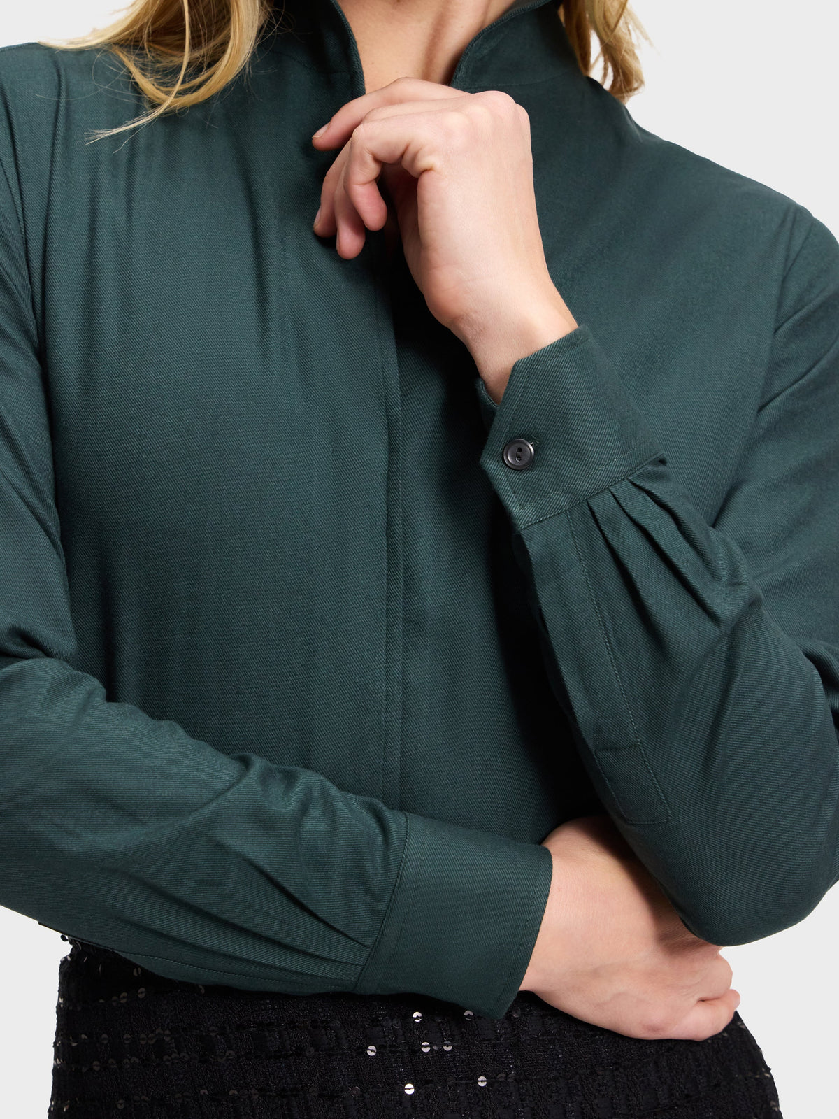 The Signature Shirt - Ocean Club - Dark Teal Flannel