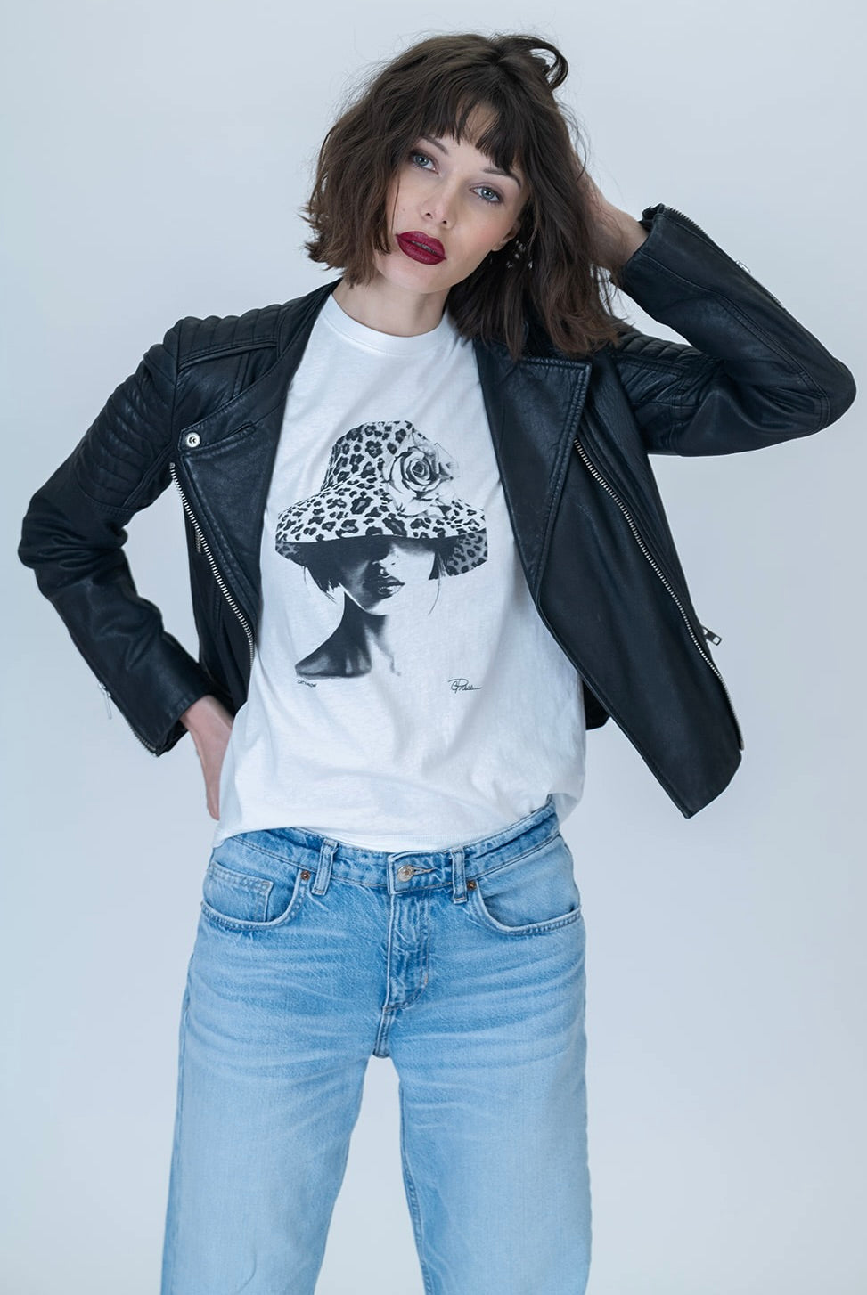 Cat's Meow Tee - White