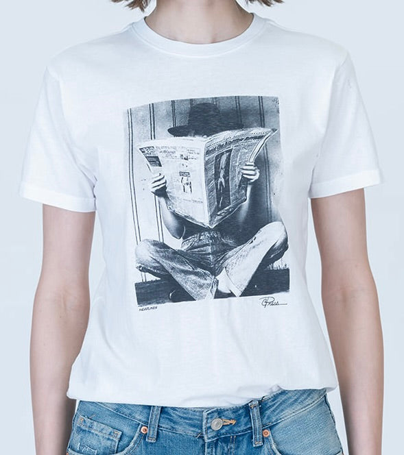 Headlines Tee - White