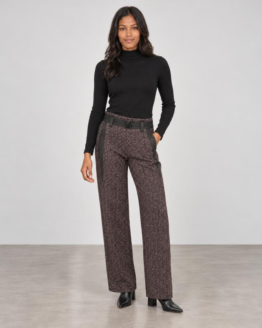 Beate Heymann Tweed Pants - Granat