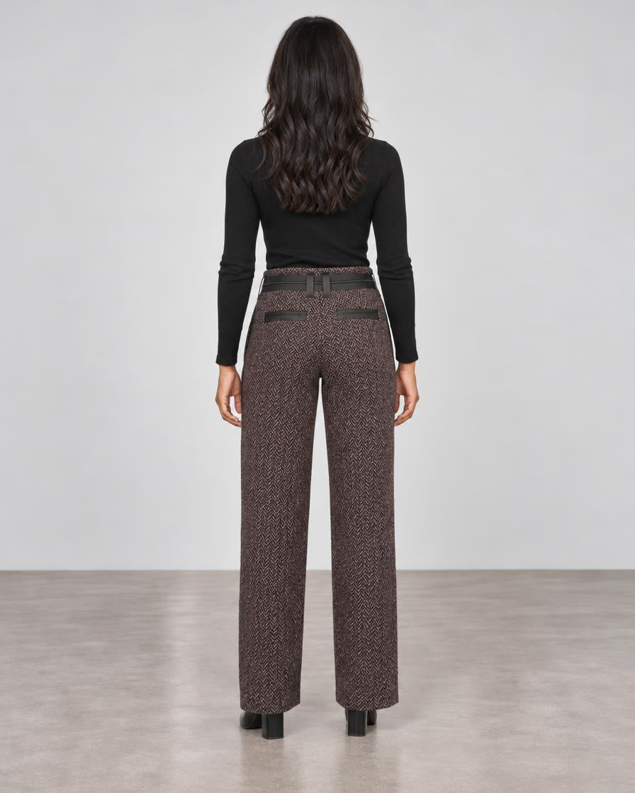 Beate Heymann Tweed Pants - Granat