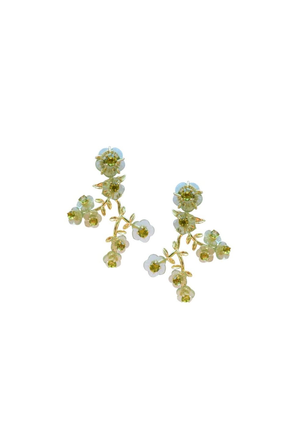 Chinoiserie Blossom Hoops