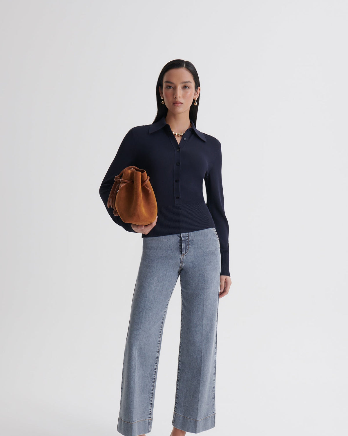 Scanlan Theodore denim cropped jean in Cloud