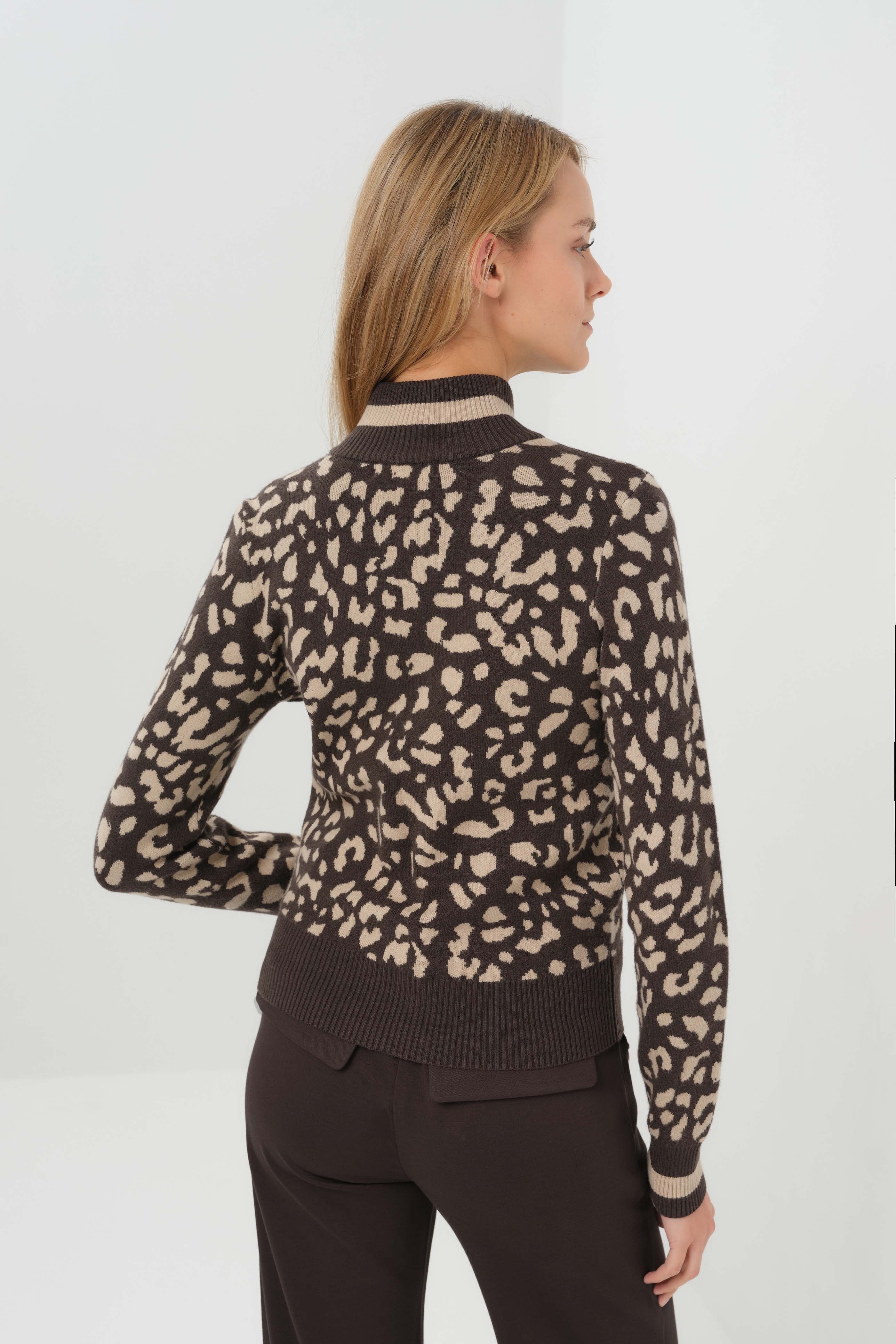 Bomi Cardigan - Urban Jungle/Latte & Espresso