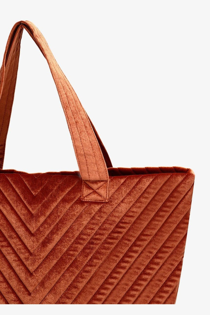 Aerin Velvet Quilted Tote