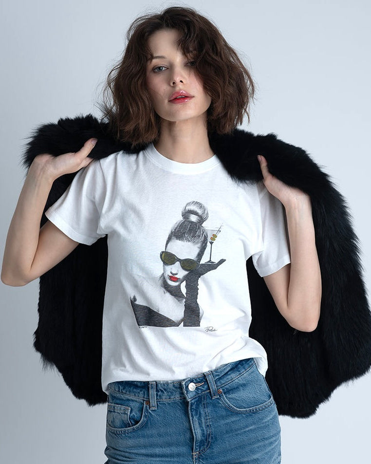 CPRESS Studio Extra Dirty Mushie Tee in White