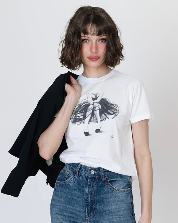 CPRESS Studio Shear Joy Tee in White
