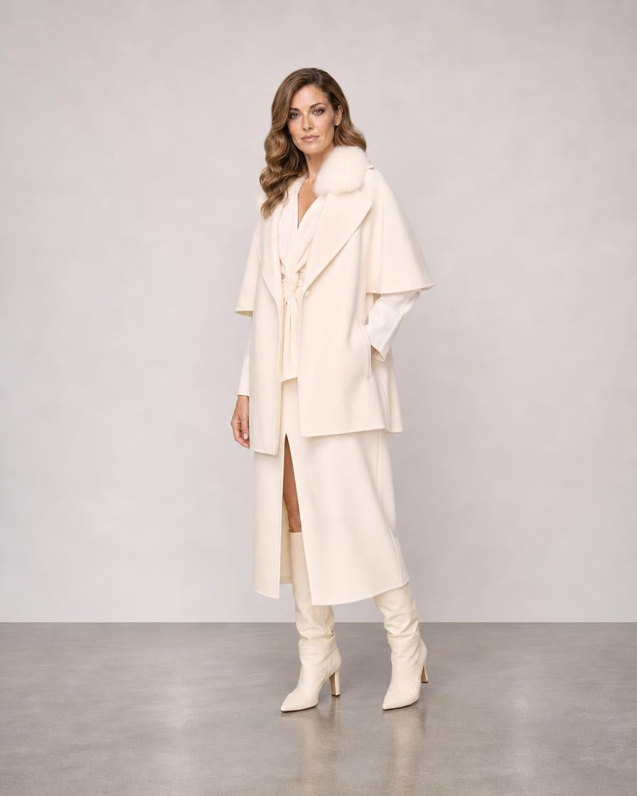 Short Sleeve Jacket - Ivory