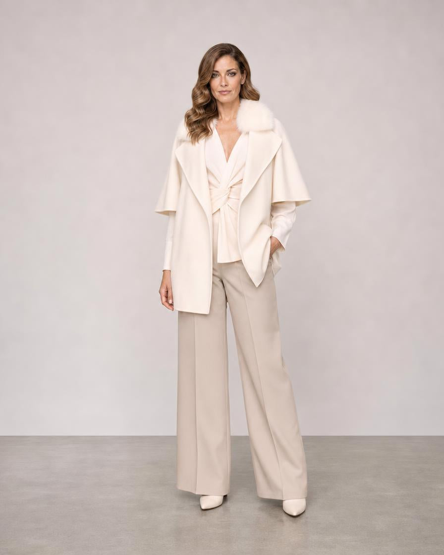 Short Sleeve Jacket - Ivory