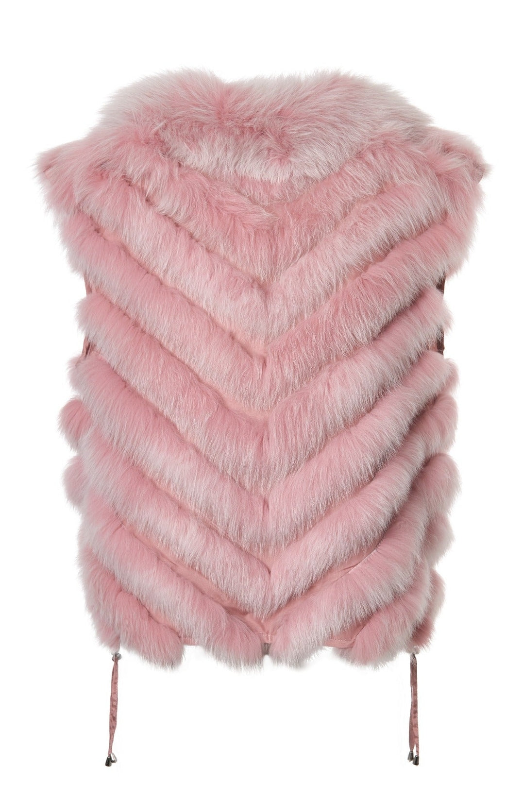 Silk Reversible Short Vest Soft Lilas Lunar