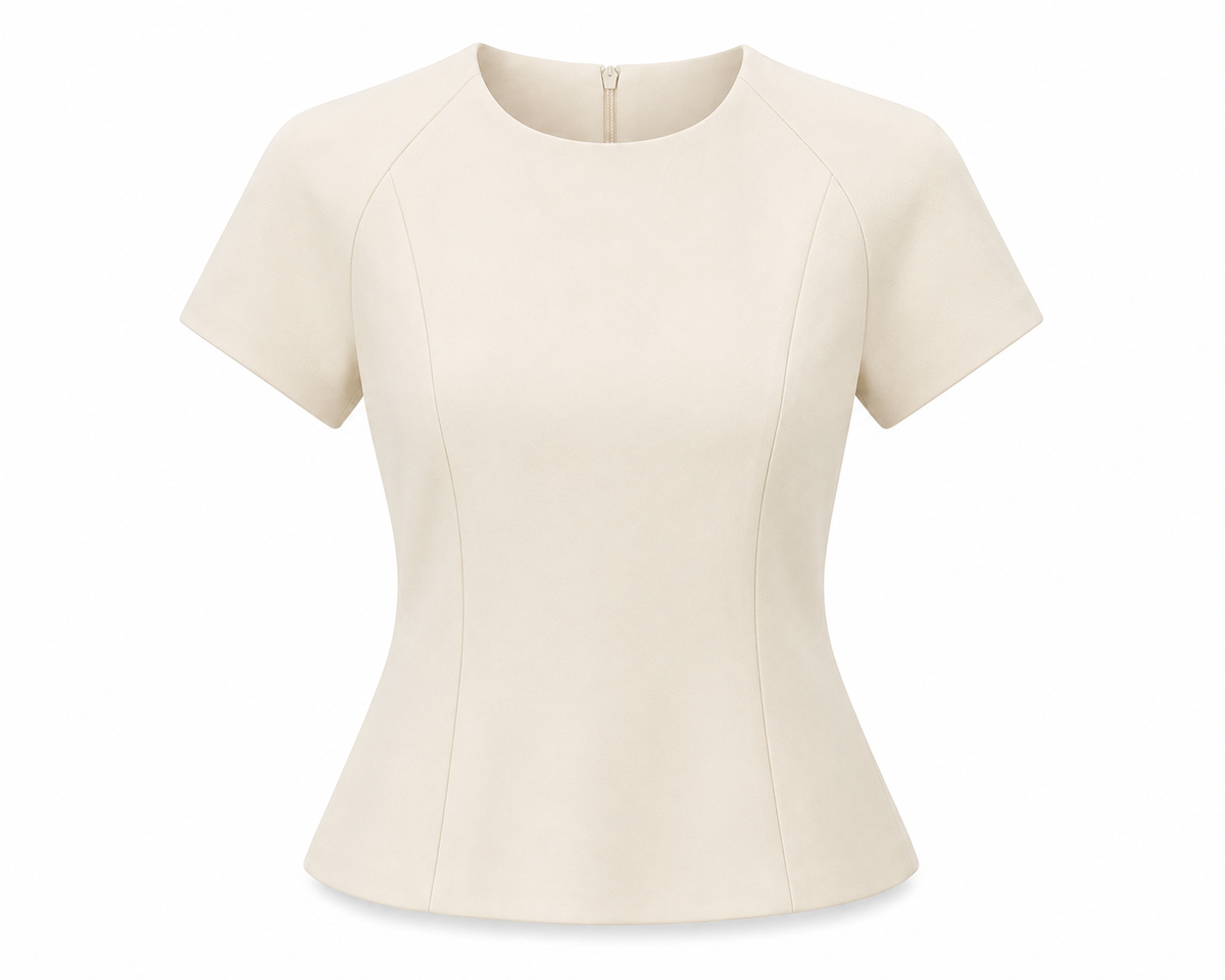 Colette Short Sleeve Top - Bone