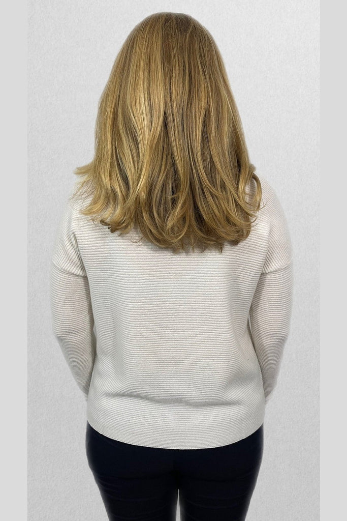 Marta's Cashmere Textured Slouchy Funnel