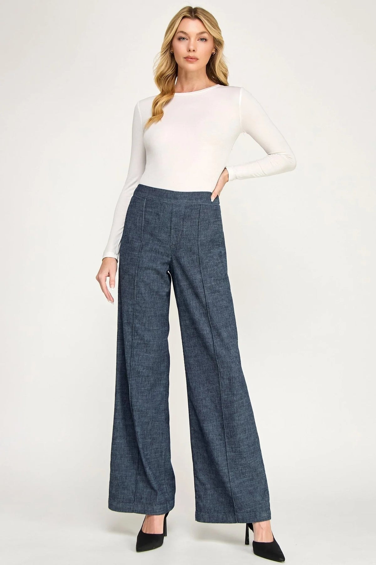 Scarlette Pull On Trouser - Stargazer