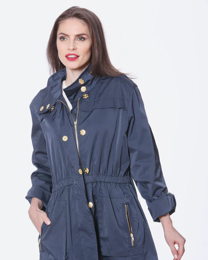 Ciao Milano Anna waterproof jacket in Ice Blue
