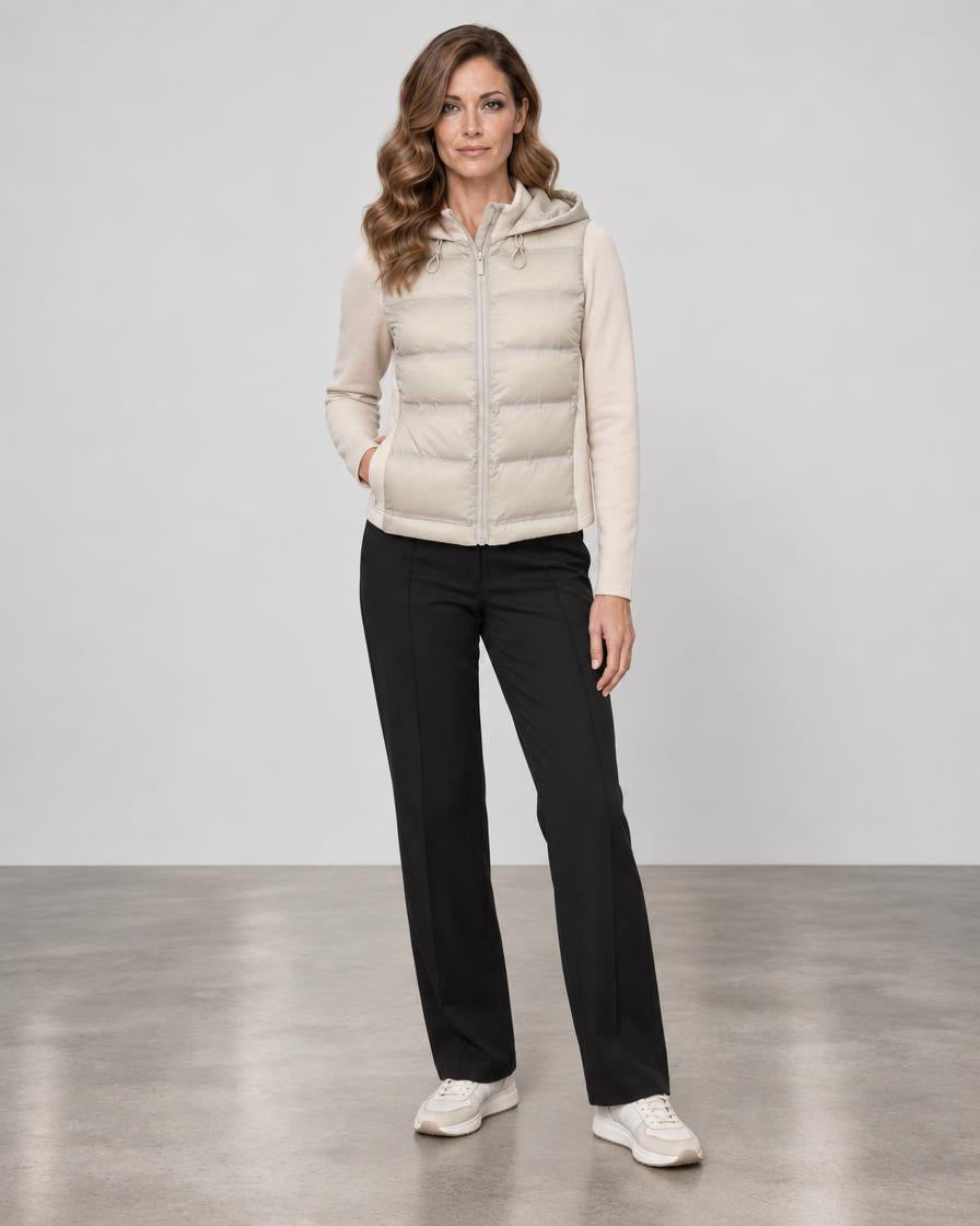 Tech Puffer Jacket - Beige