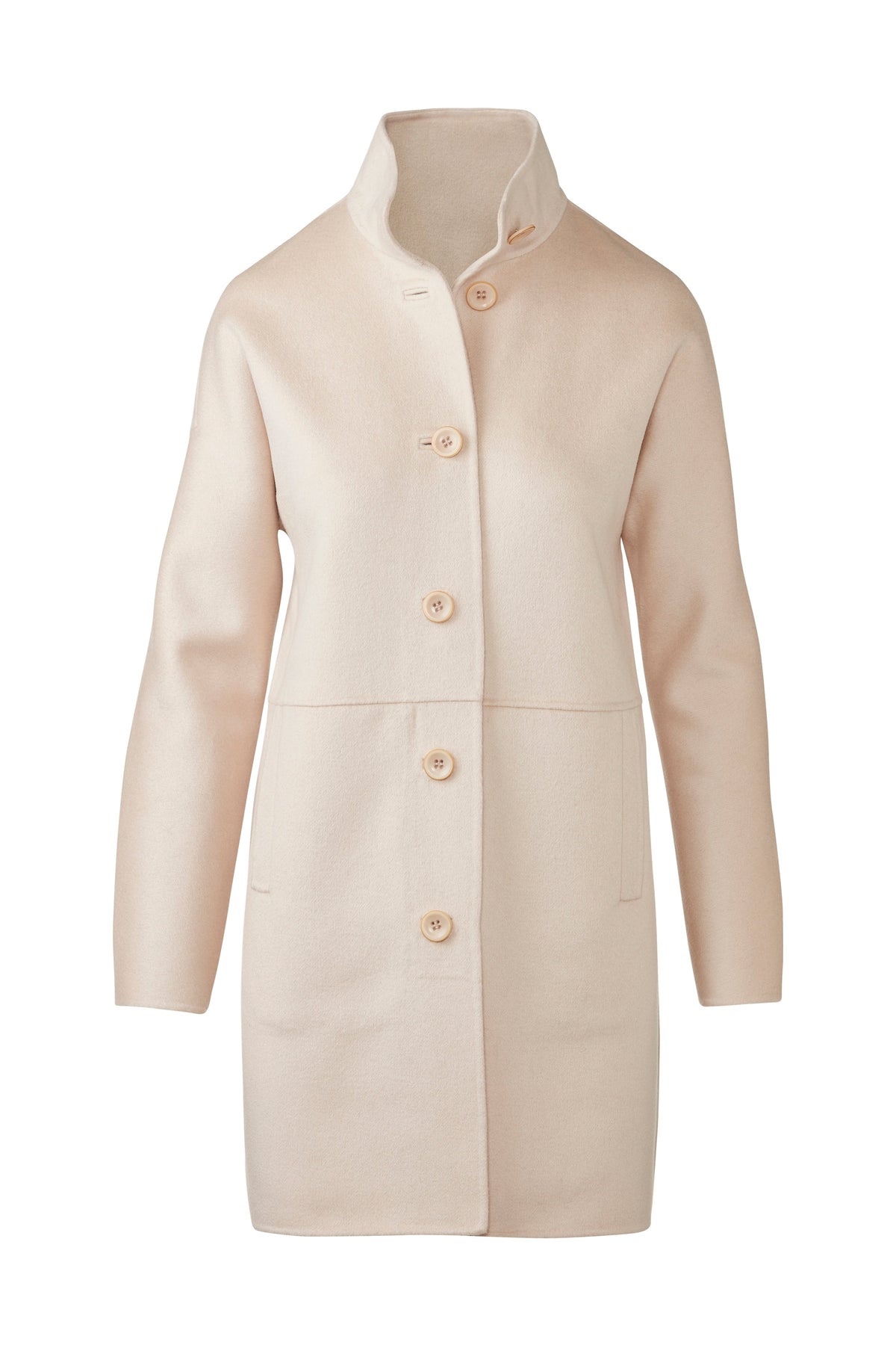 Button Mock Coat - Sandstone