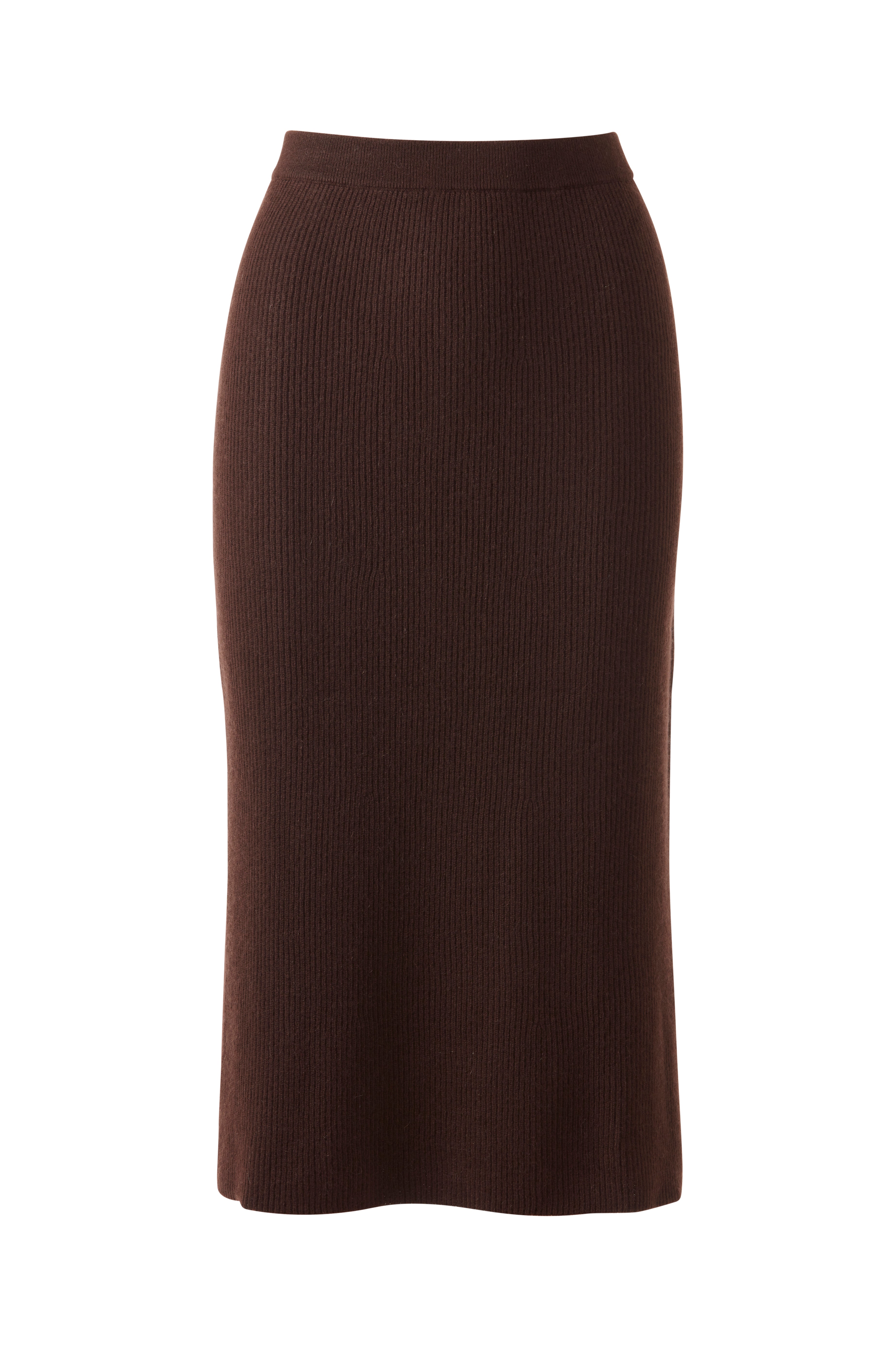 Rib Skirt - Chocolate