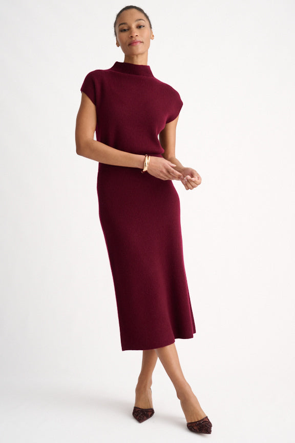 Rib Skirt - Cordovan