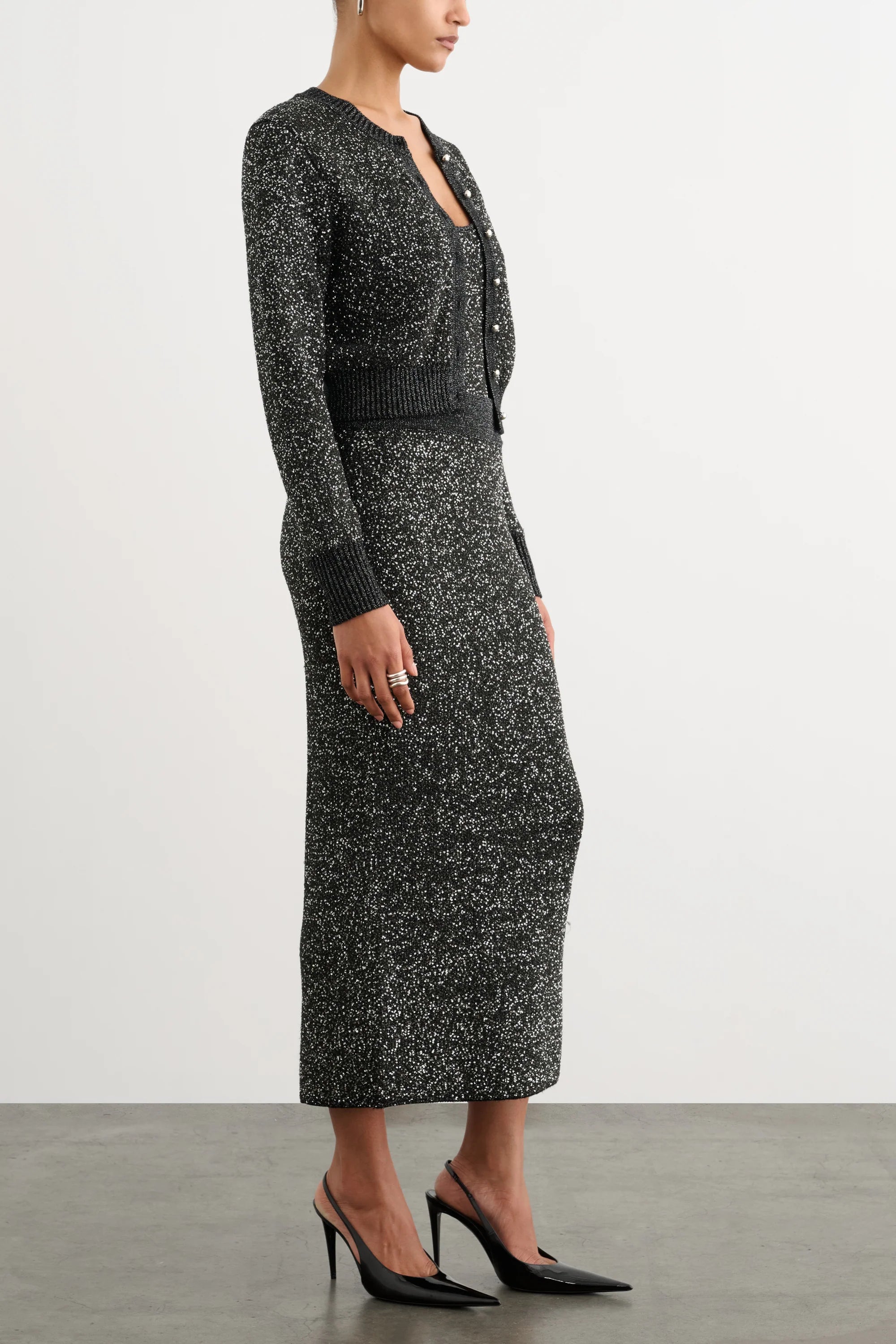 Mollie Classic Cardigan - Onyx