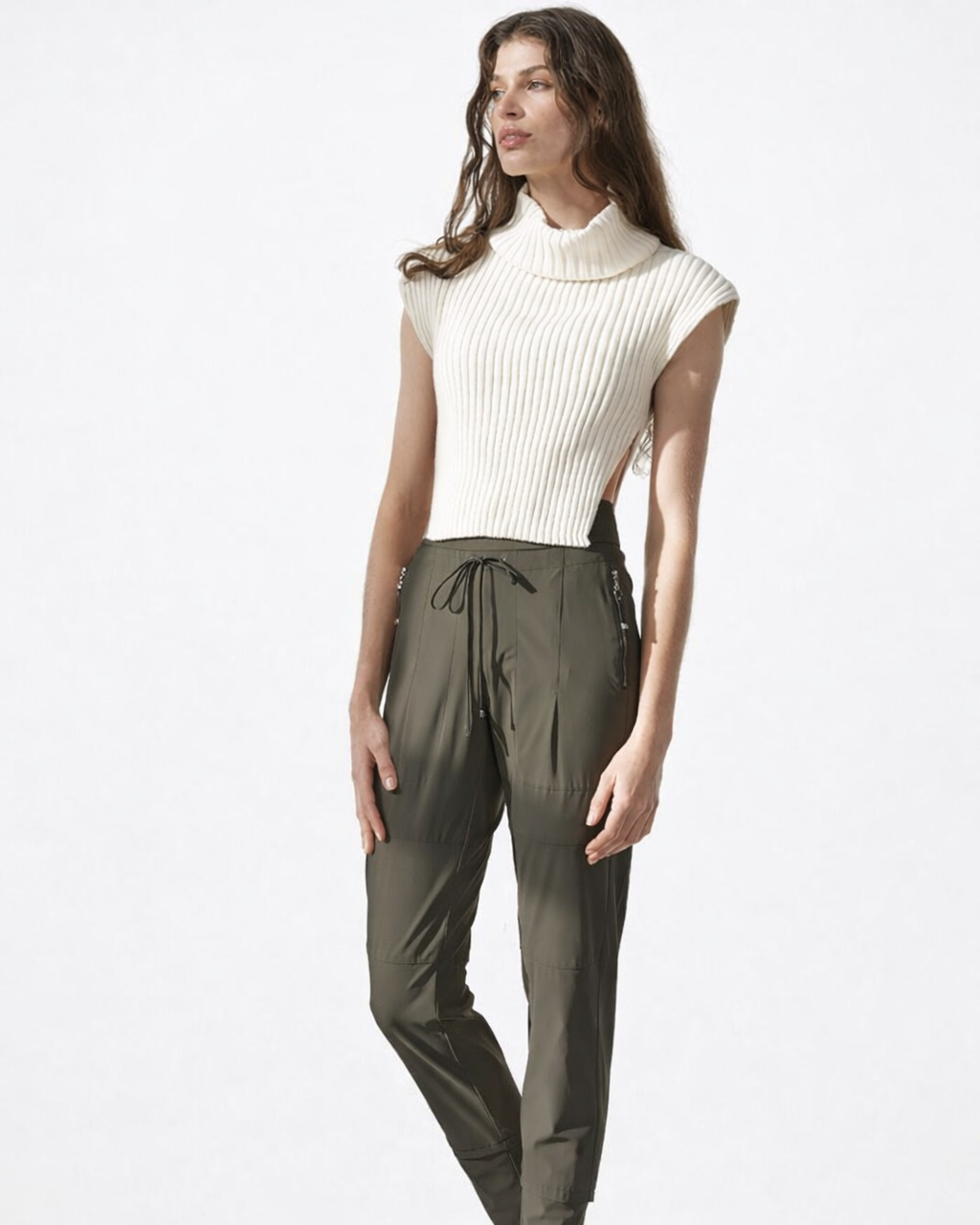 Raffaello Rossi Candy Pant in Olive