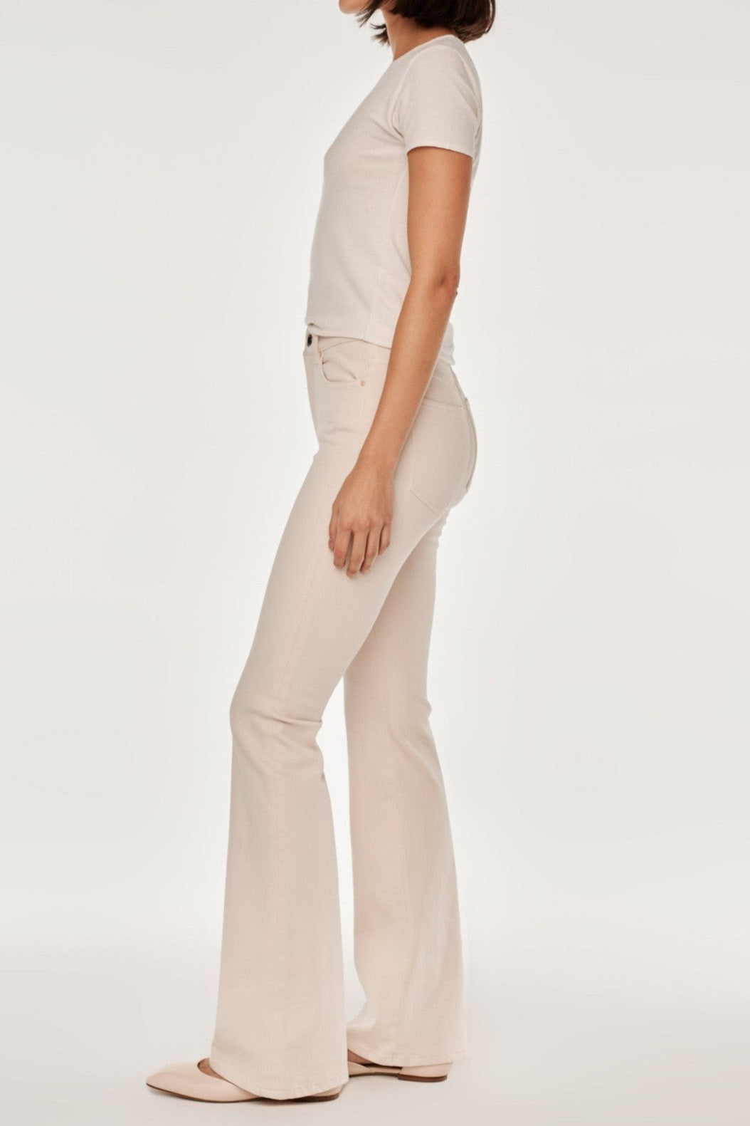 Bridget Boot High Rise Instasculpt 33" Jeans - Flax