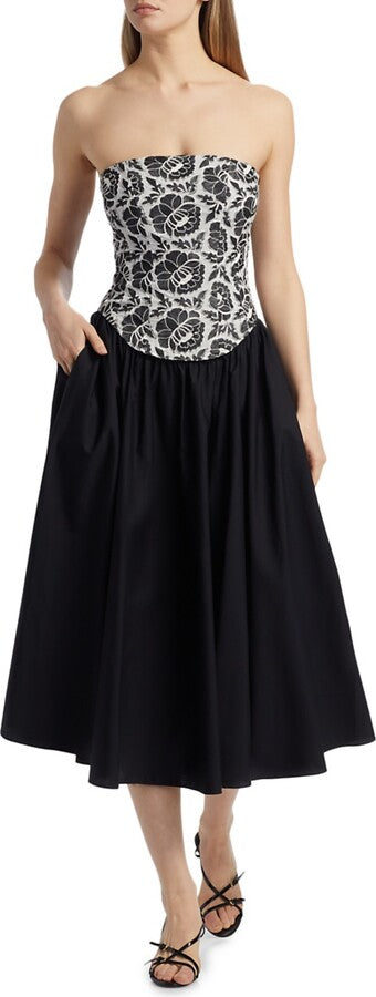 Toccin Melody Corset Midi Dress
