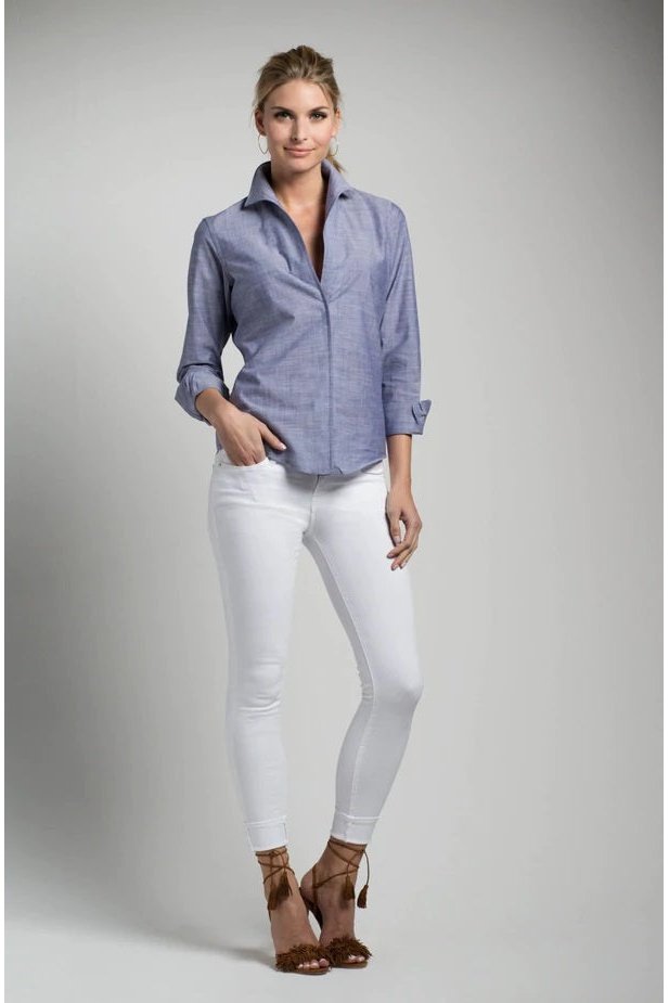 Sarah Alexandra The Signature Shirt - Denim Does the Country Club