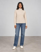 Textured Slouchy Funnel - Sandstone