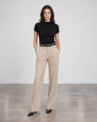 Short Sleeve Rib Top - Black
