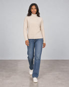 Textured Slouchy Funnel - Sandstone