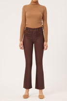 Bridget Hi Rise Cropped Boot - Chocolate Coated