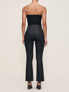 Bridget Boot High Rise Crop - Black Coated