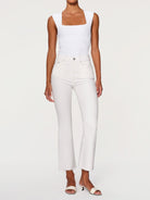 Bridget Boot High Rise Instasculpt Crop - White