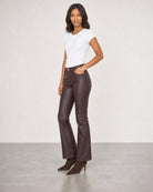 Bridget Boot High Rise Crop - Vin Rouge Coated