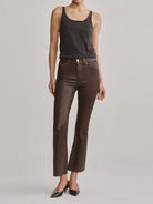 Bridget Boot High Rise Crop - Brownstone Coated