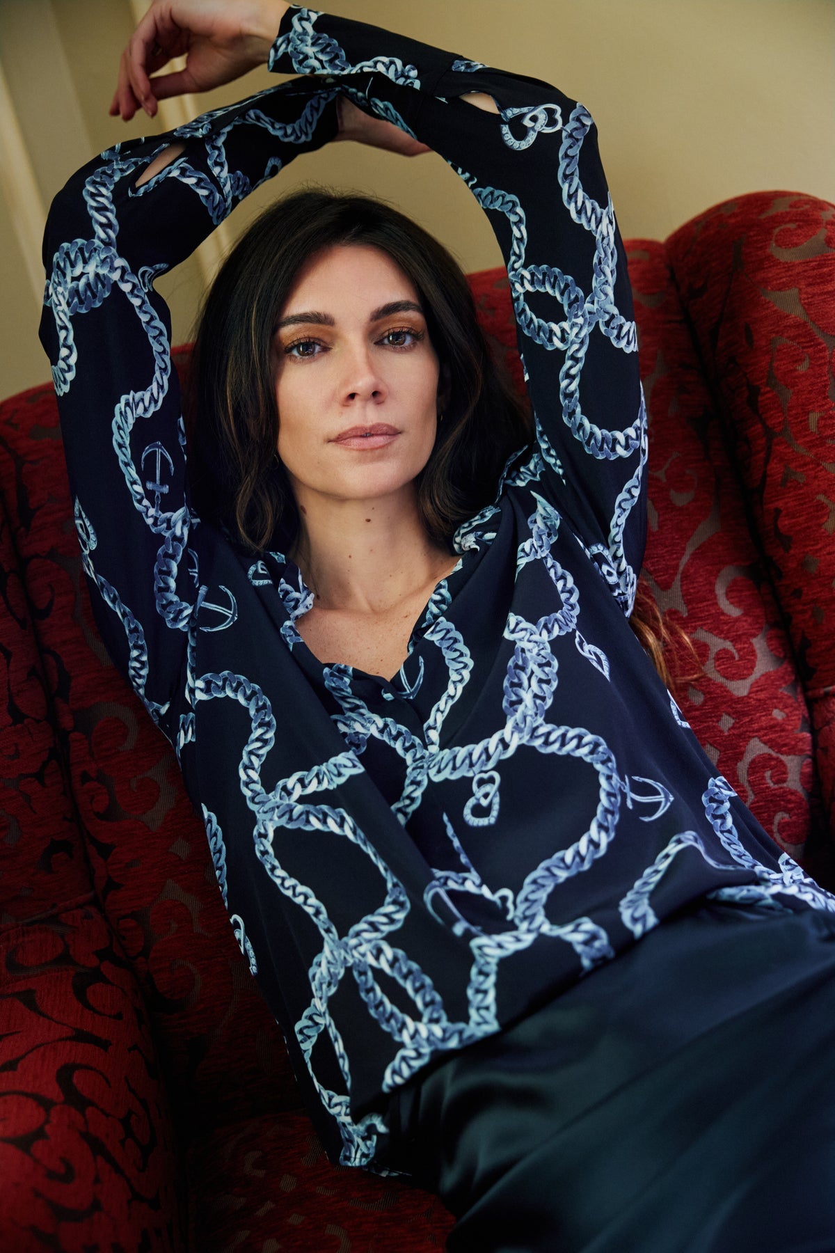 トップス andmary Sora bicolor camisole ice blue ANDMARY】Sora bicolor camisole