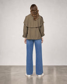 Cropped Asymmetrical Jacket - Turtle