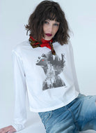 Big Apple Sunday Long Sleeve Tee - White