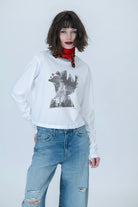 Big Apple Sunday Long Sleeve Tee - White