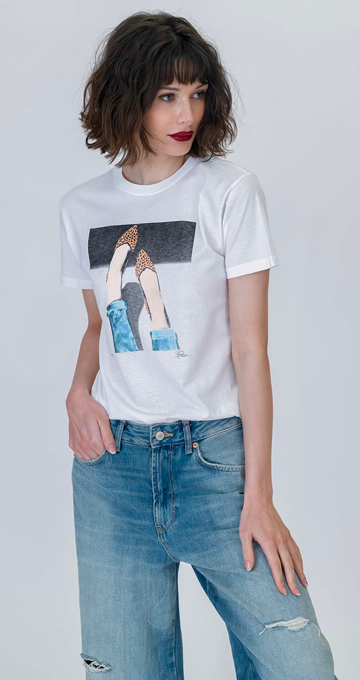 5th Ave Tee - White