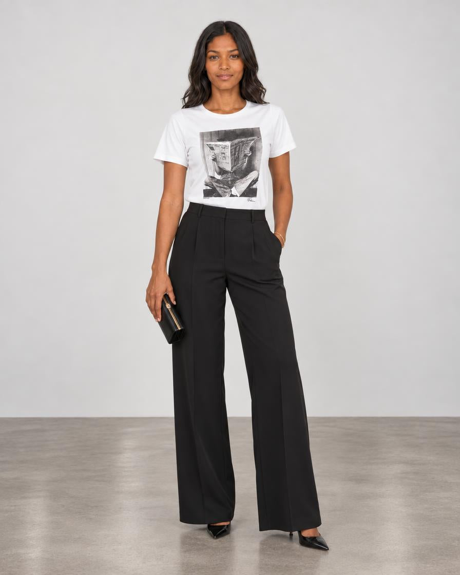 Headlines Tee - White
