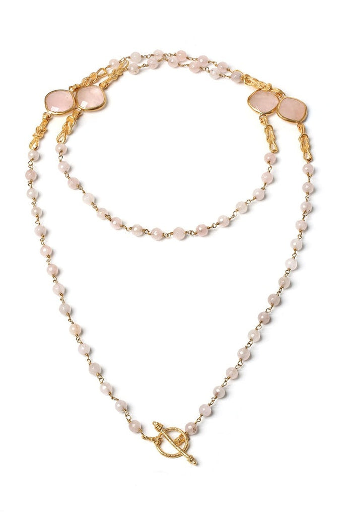 Rose Quartz Darien Necklace