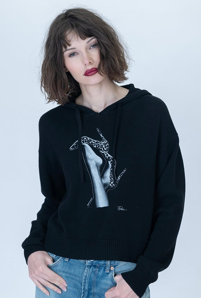 Rest & Play Randi Sweater - Black