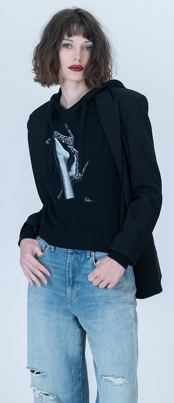 Rest & Play Randi Sweater - Black