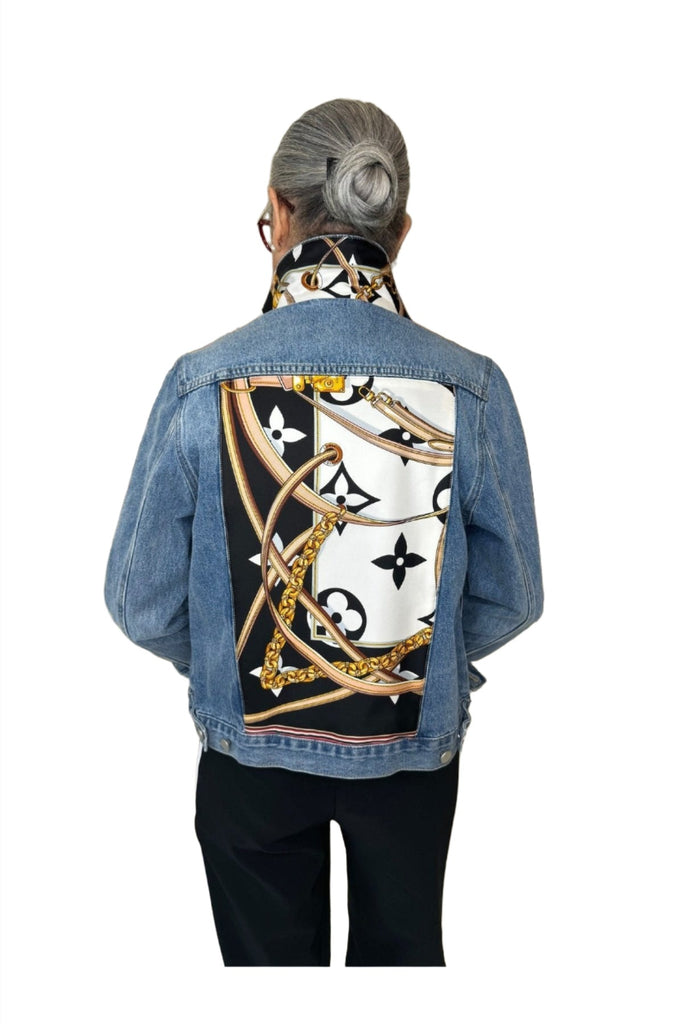 Designer Scarf Denim Jacket - LV Ultimate Ming