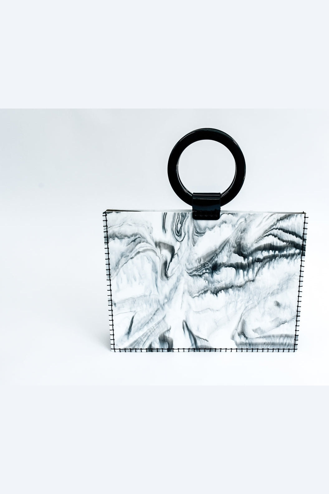 Marble Black and White Valet Bag