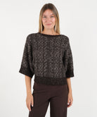 Welsh Alpaca Soft Kimino Collar - Caffe